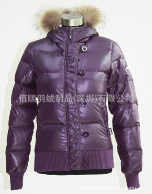 制衣工廠生產(chǎn)批發(fā)供應(yīng)外貿(mào)服裝連帽毛條防水防寒保暖女裝羽絨服81
